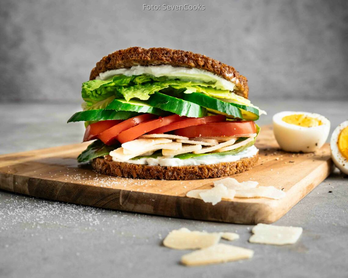 Vegetarisches Rezept: Caesar Sandwich
