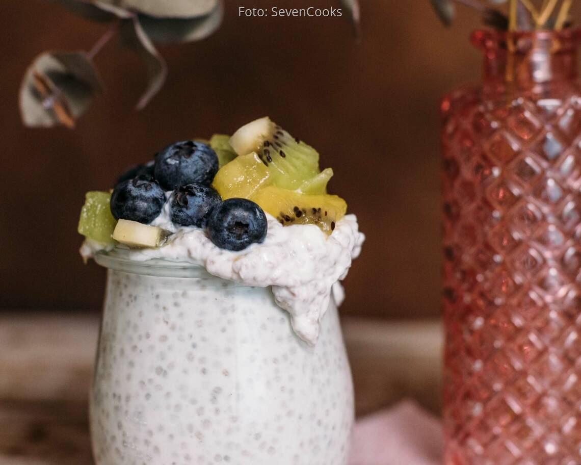 Vegetarisches Rezept: Chiapudding mit Skyr