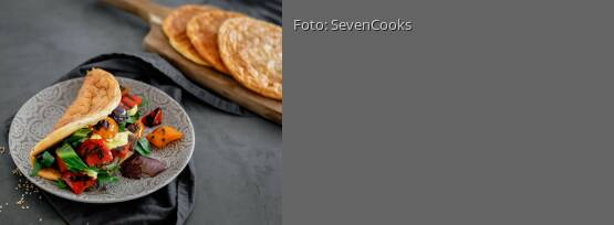 Rezeptbild für "Cloudbread Sandwich mit Grillgemüse"