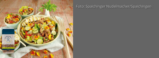Rezeptbild für "Dinkelvollkorn Spiralen mit Grillgemüse-Salat"