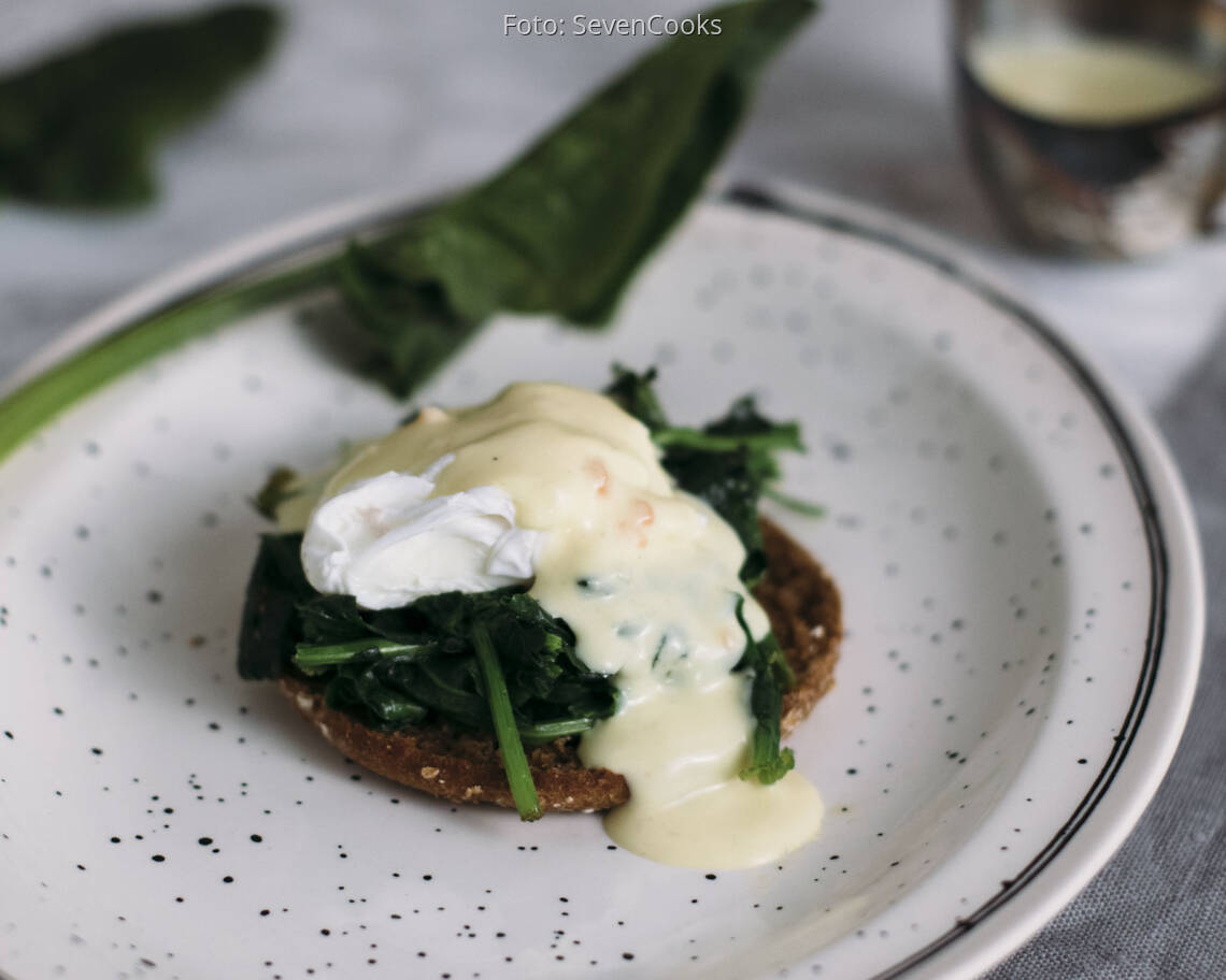 Vegetarisches Rezept: Eggs Florentine