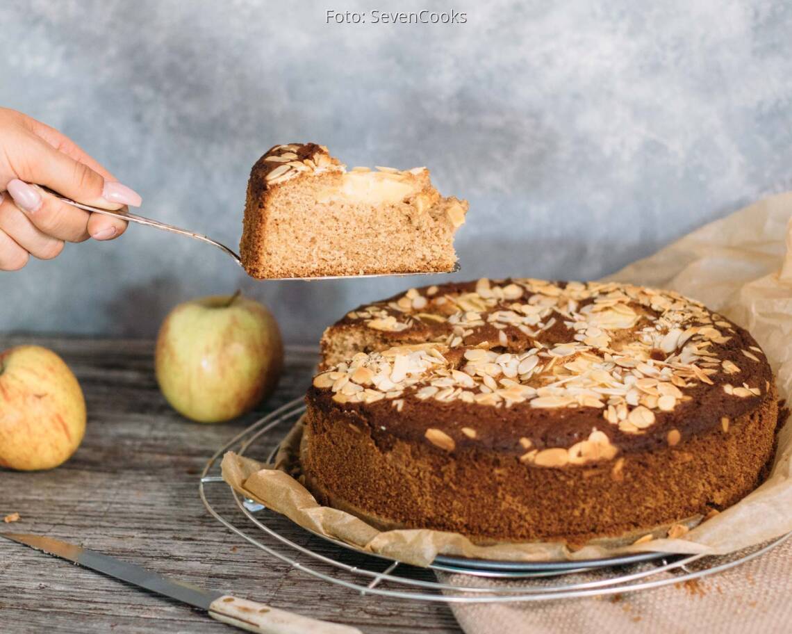 Vegetarisches Rezept: Einfacher Apfelkuchen_2