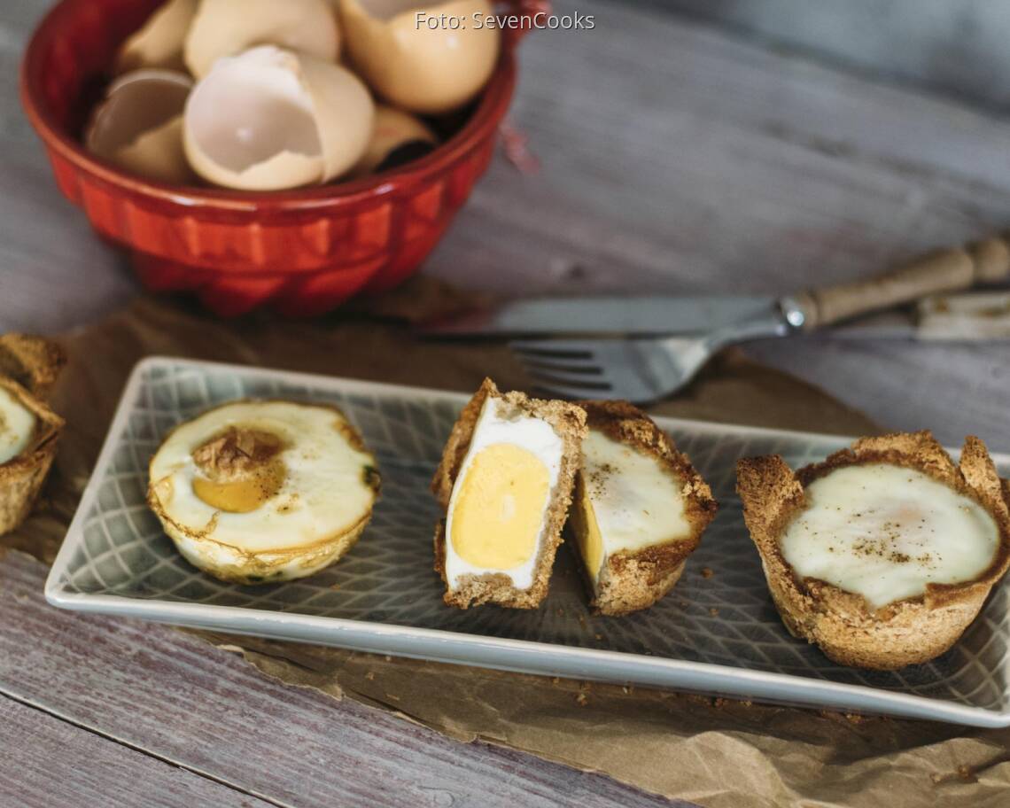 Vegetarisches Rezept: Ei-Toast-Muffins 3