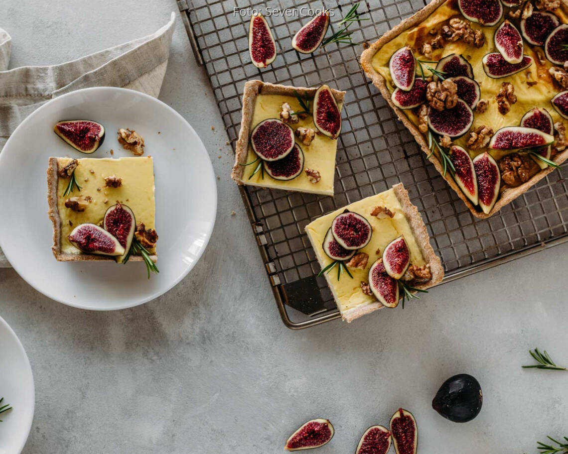 Vegetarisches Rezept: Feigen-Ziegenkäse-Tarte 1