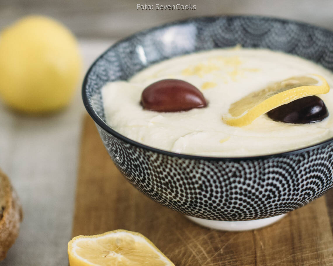 Vegetarisches Rezept: Feta-Zitronen-Dip