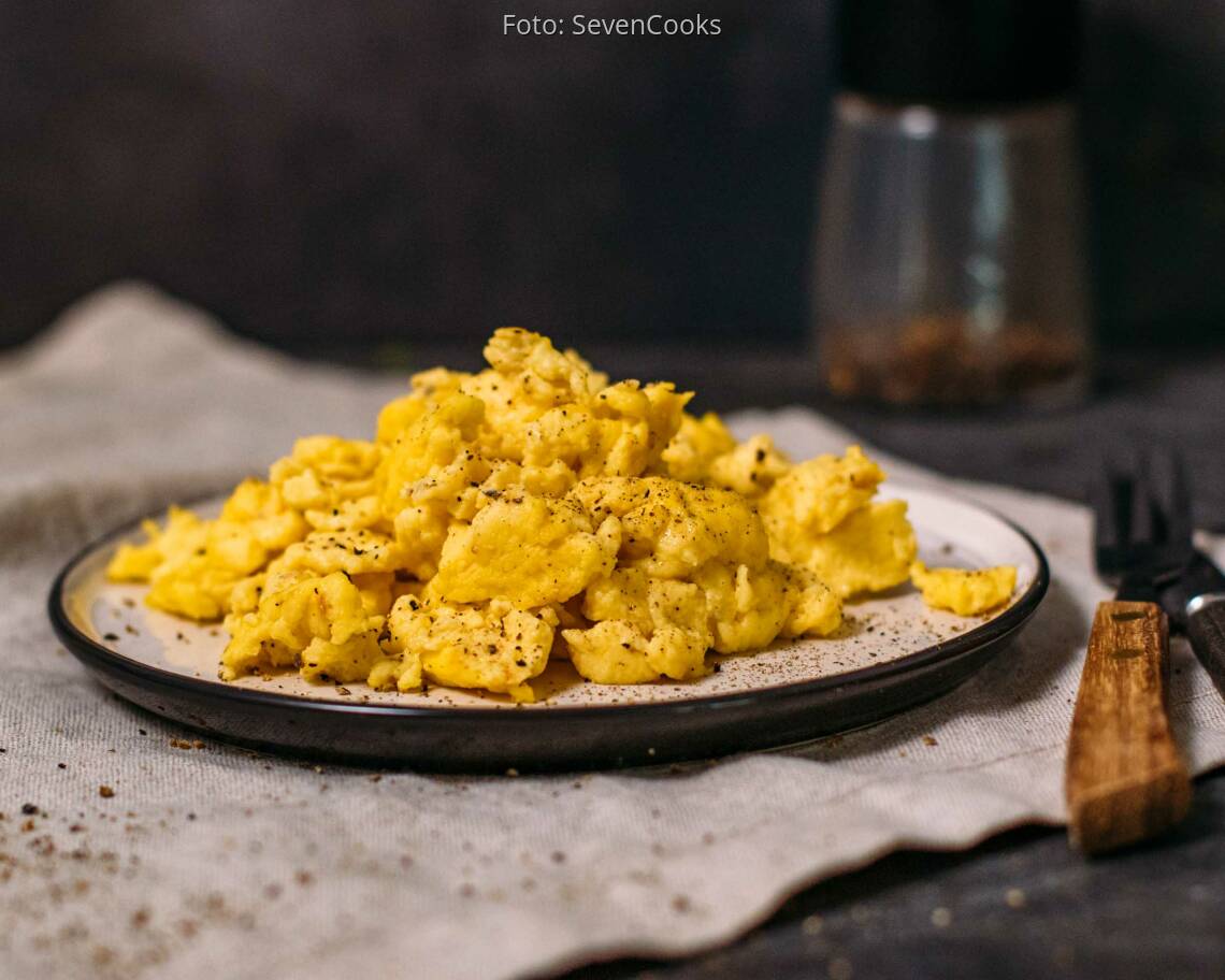 Vegetarisches Rezept: Fluffiges Rührei 2