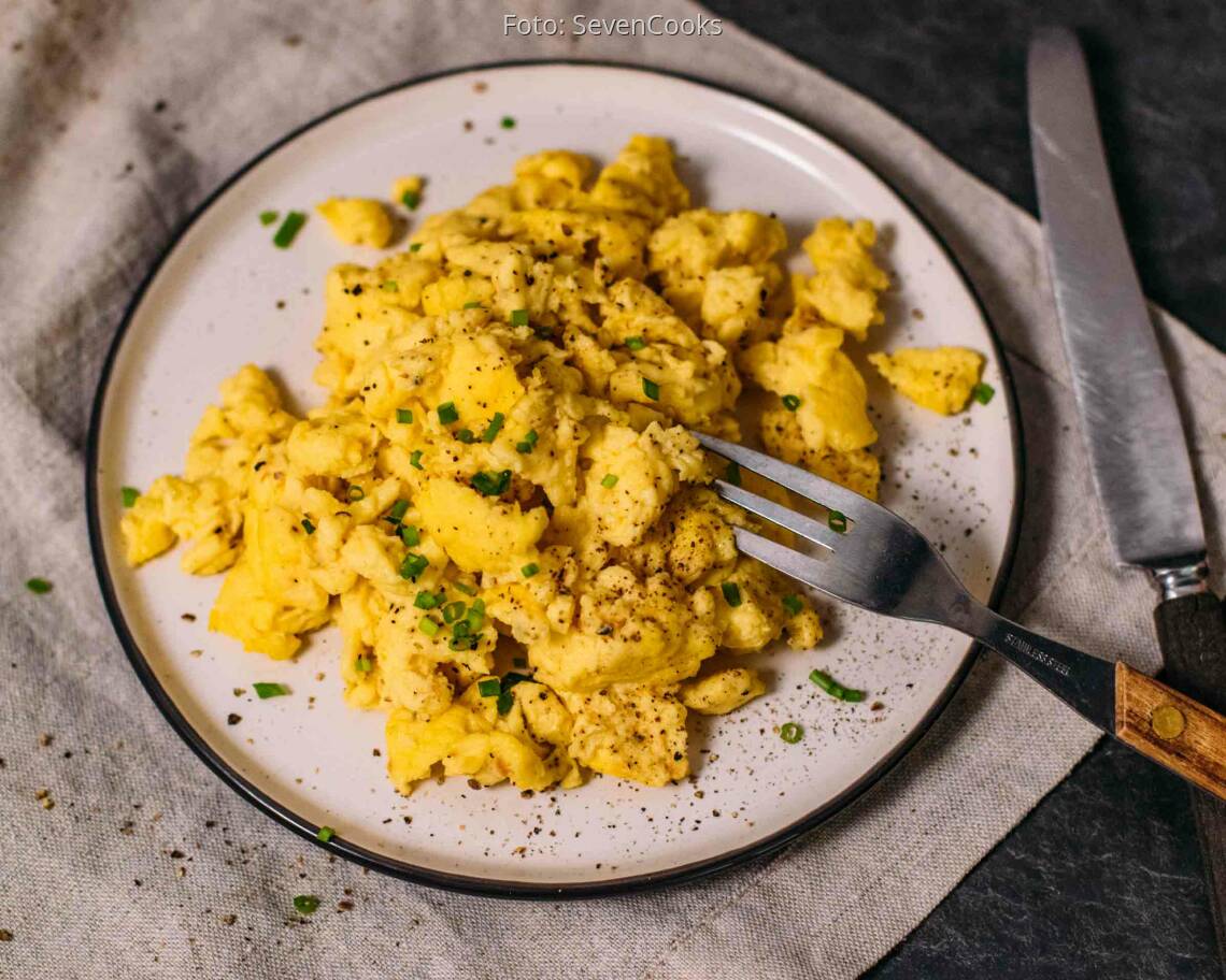 Vegetarisches Rezept: Fluffiges Rührei 3