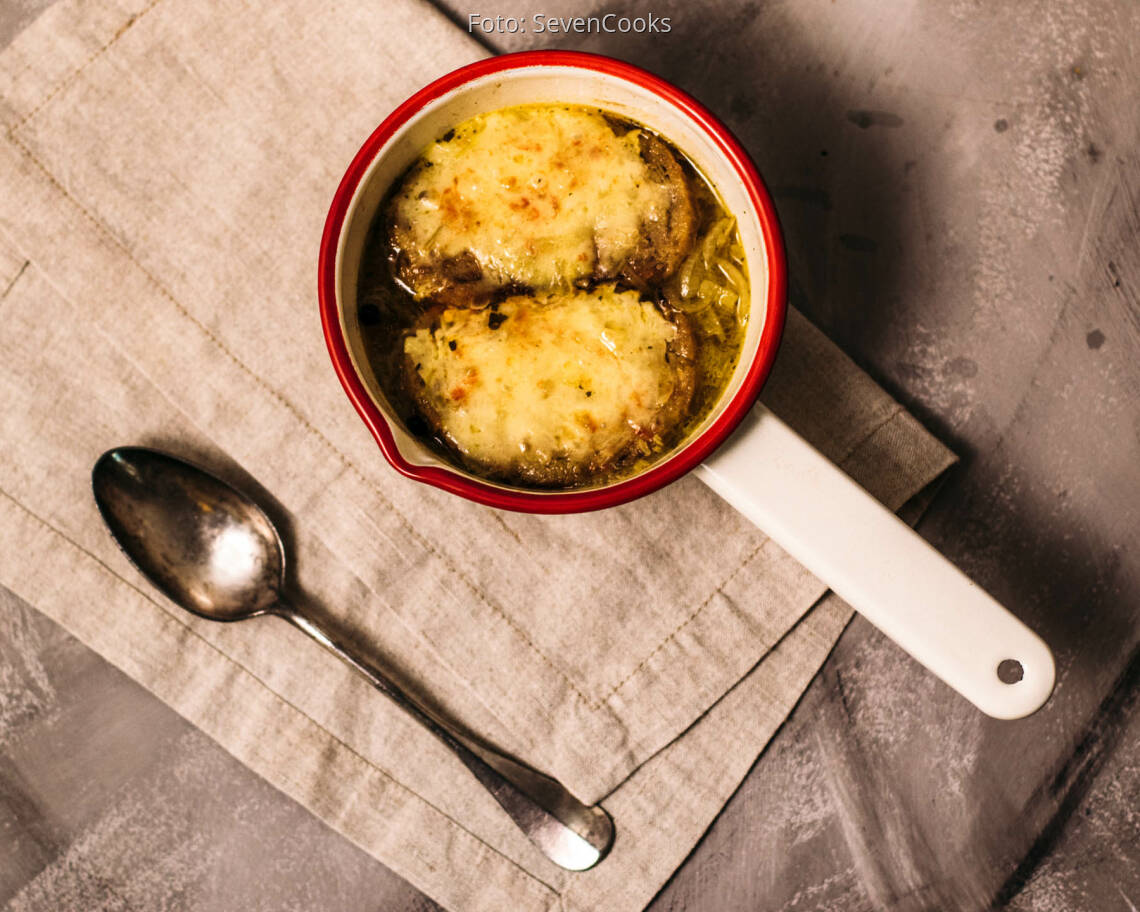 Vegetarisches Rezept: Französische Zwiebelsuppe 1