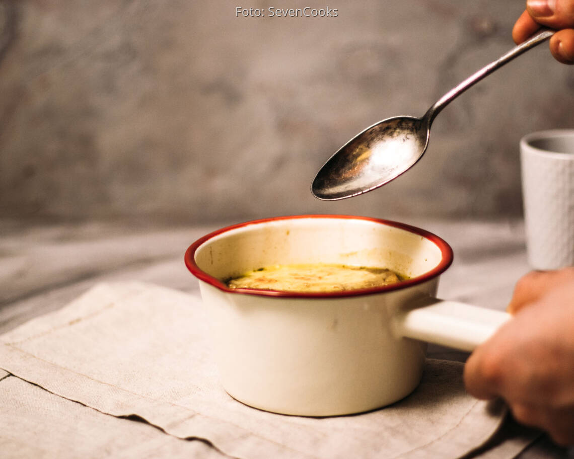 Vegetarisches Rezept: Französische Zwiebelsuppe 3
