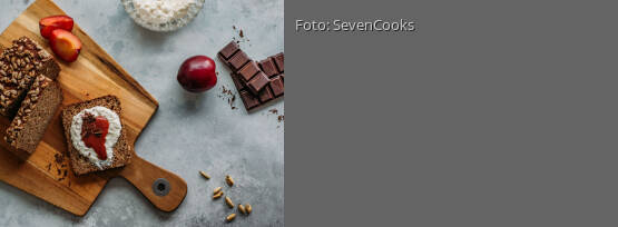 Rezeptbild für "Schnelles Frühstücksbrot mit Ricotta und Pflaumenmus"