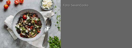 Rezeptbild für "Fruchtiger Belugalinsensalat"