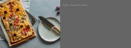 Rezeptbild für "Garten-Flammkuchen"