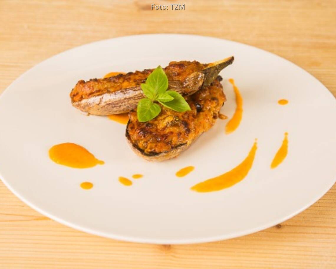 Vegetarisches Rezept: Gefüllte Auberginen 1