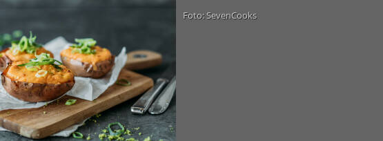 Rezeptbild für "Gefüllte Ofensüßkartoffeln"