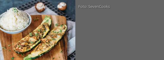 Rezeptbild für "Gefüllte Zucchini"