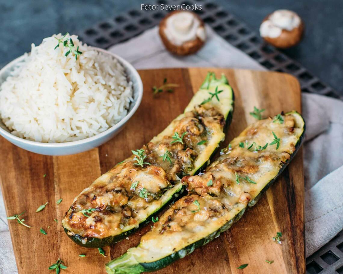 Vegetarisches Rezept: Gefüllte Zucchini_1