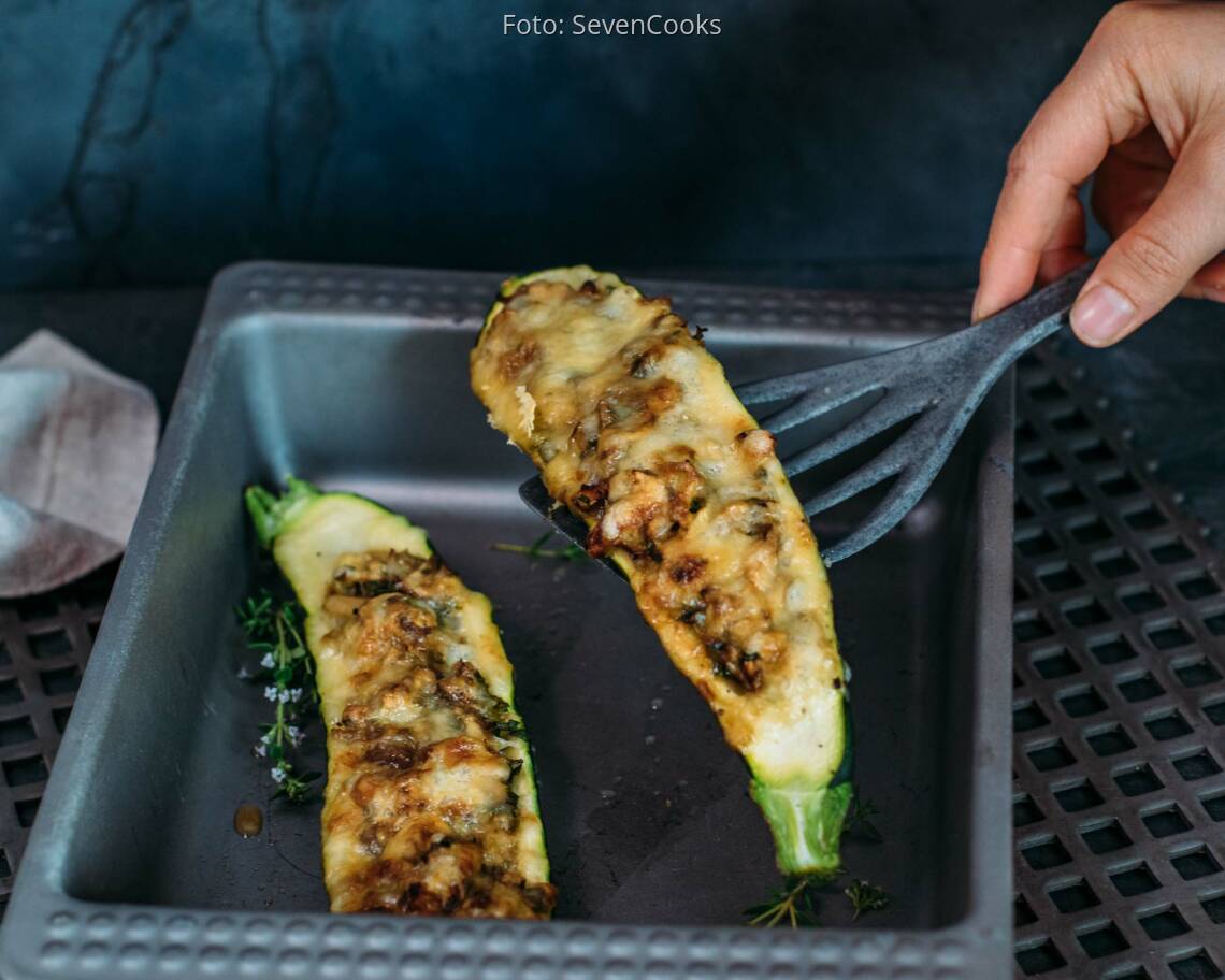 Vegetarisches Rezept: Gefüllte Zucchini_2