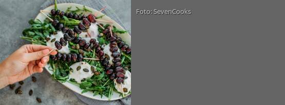 Rezeptbild für "Gegrillte Traubenspieße mit Burrata"
