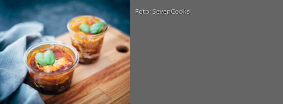 Rezeptbild für "Gemüselasagne im Glas"