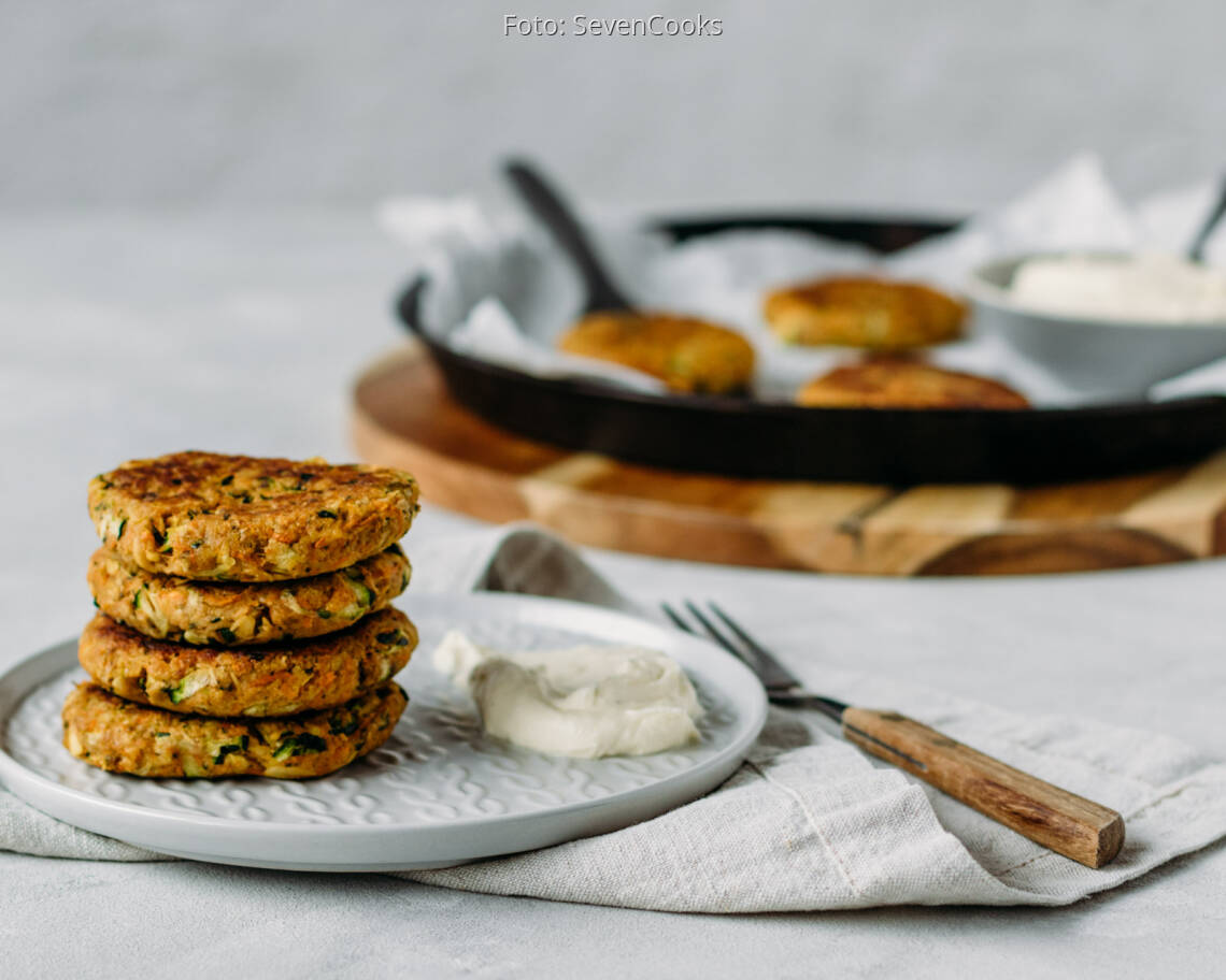 Vegetarisches Rezept: Gemüsepuffer 1