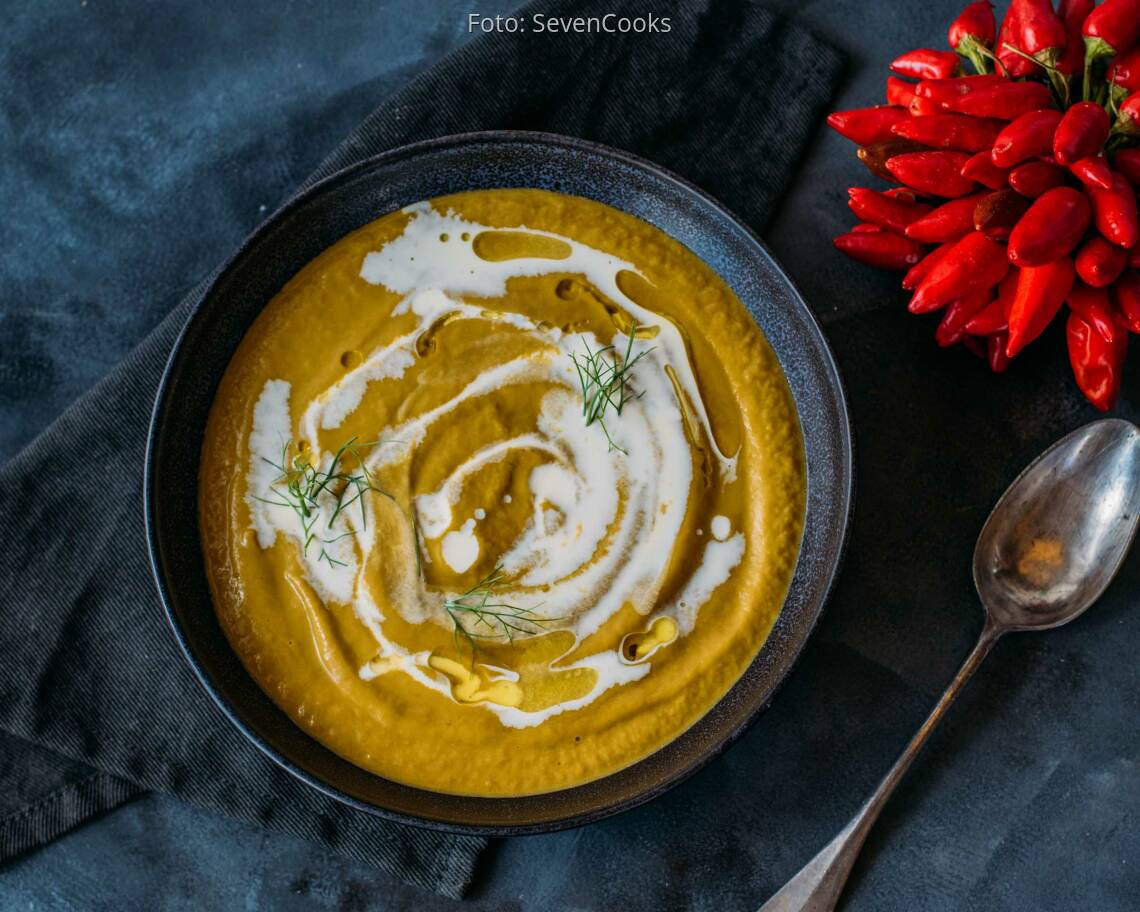 Vegetarisches Rezept: Gemüsesuppe mit Ingwer