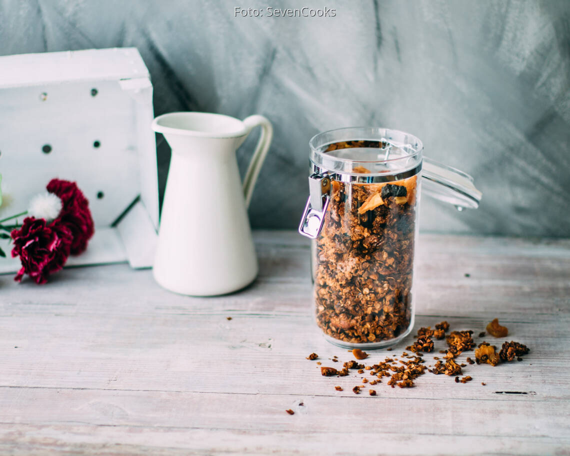 Vegetarisches Rezept: Granola Knuspermüsli