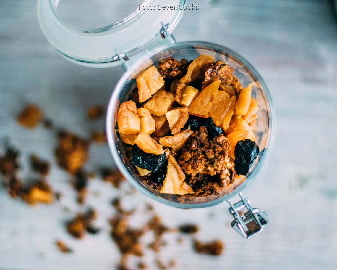 Vegetarisches Rezept: Granola Knuspermüsli