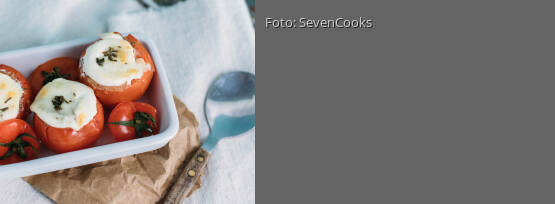 Rezeptbild für "Gratinierte Amaranth-Tomaten aus dem Ofen"