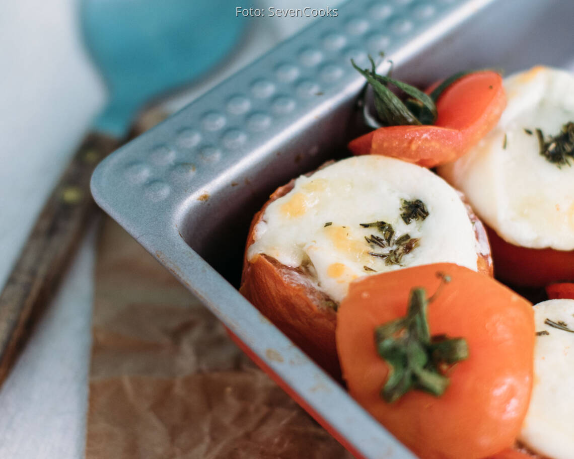 Vegetarisches Rezept: Gratinierte Amaranth-Tomaten aus dem Ofen_2