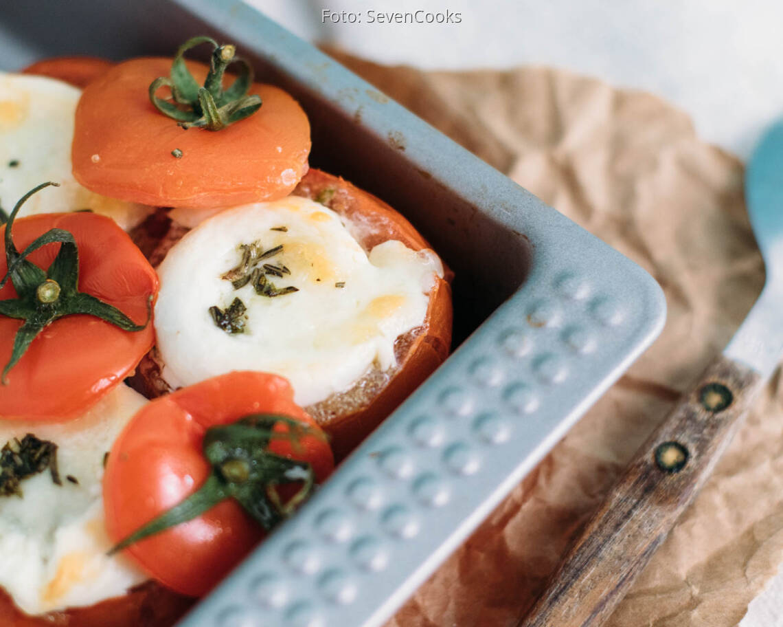 Vegetarisches Rezept: Gratinierte Amaranth-Tomaten aus dem Ofen_3