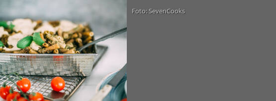 Rezeptbild für "Gratinierte Kichererbsen-Nudeln"