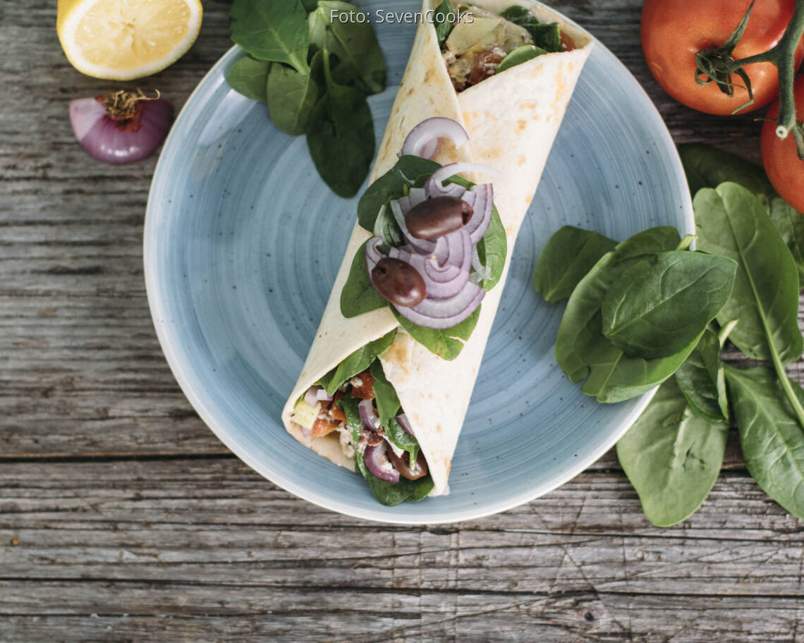 Vegetarisches Rezept: Griechische Burritos_2