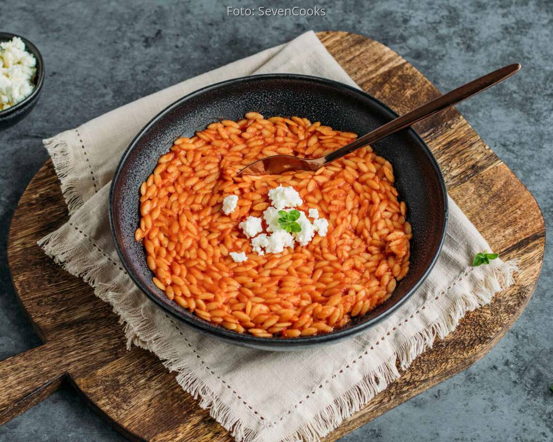 Vegetarisches Rezept: Griechische One-Pot-Pasta 1