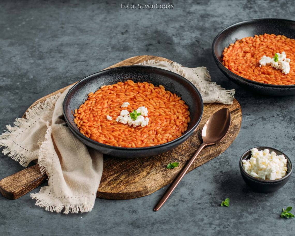 Vegetarisches Rezept: Griechische One-Pot-Pasta 3