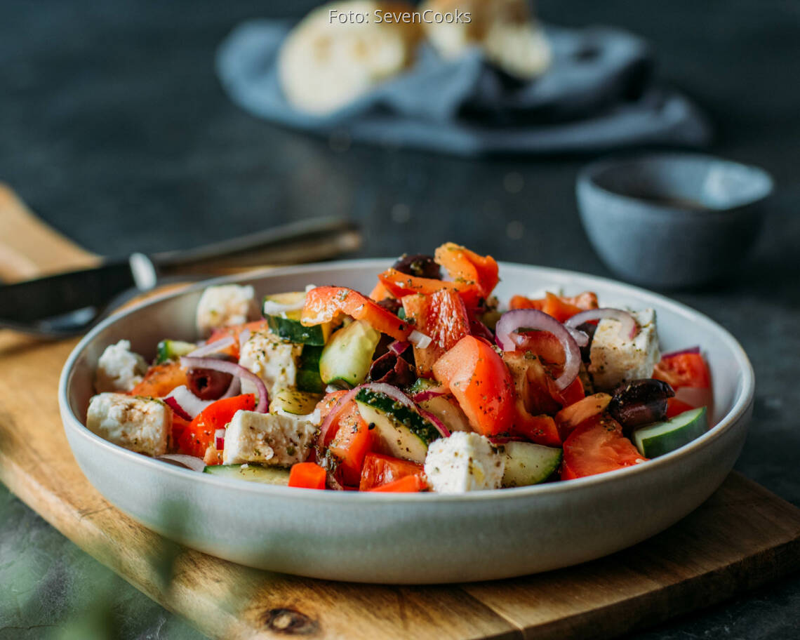 Vegetarisches Rezept: Griechischer Salat