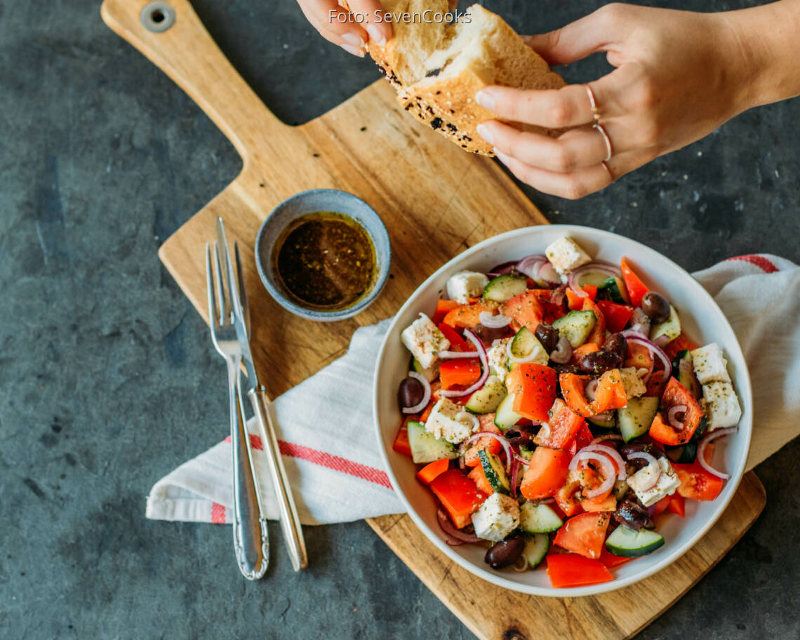 Vegetarisches Rezept: Griechischer Salat