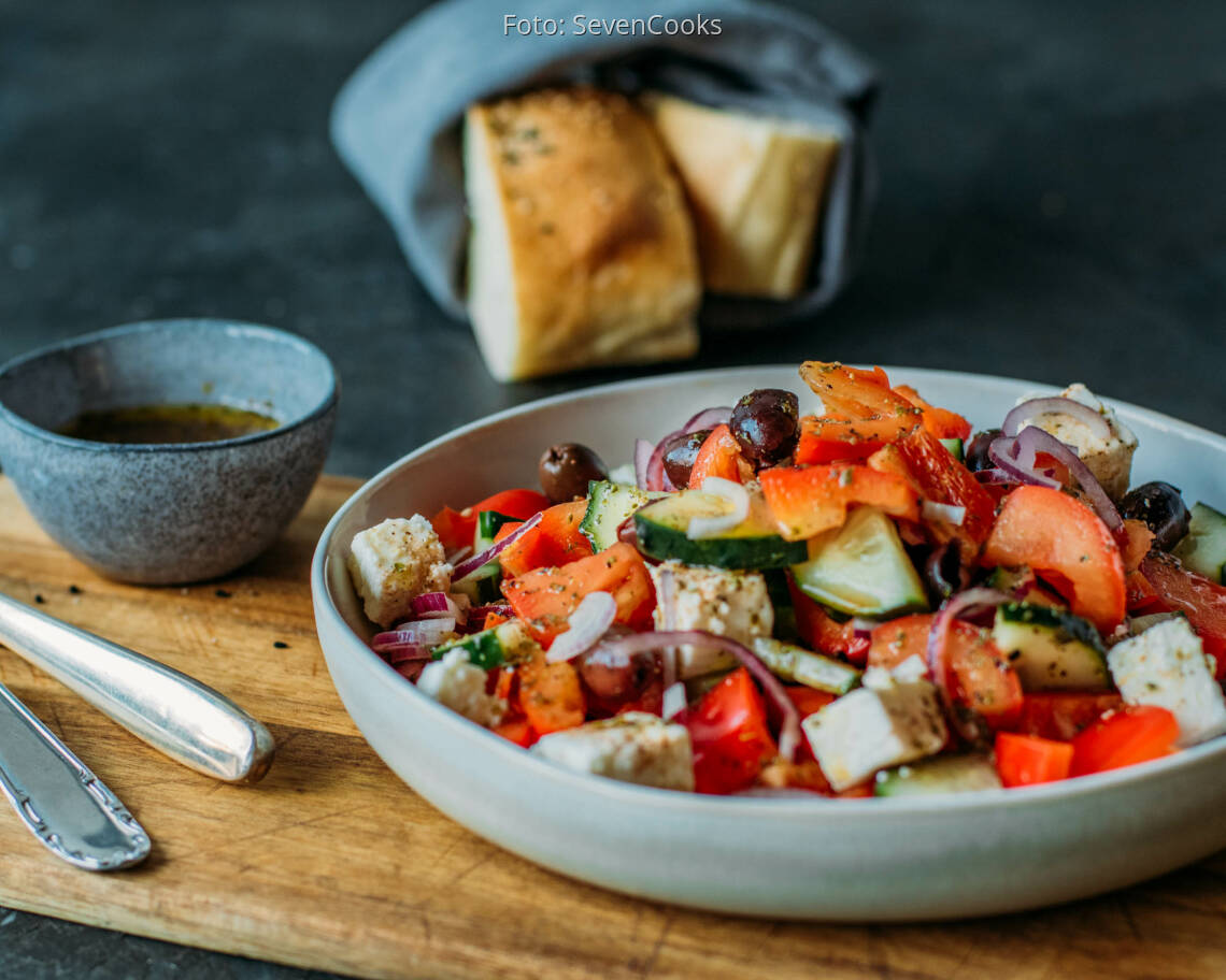 Vegetarisches Rezept: Griechischer Salat