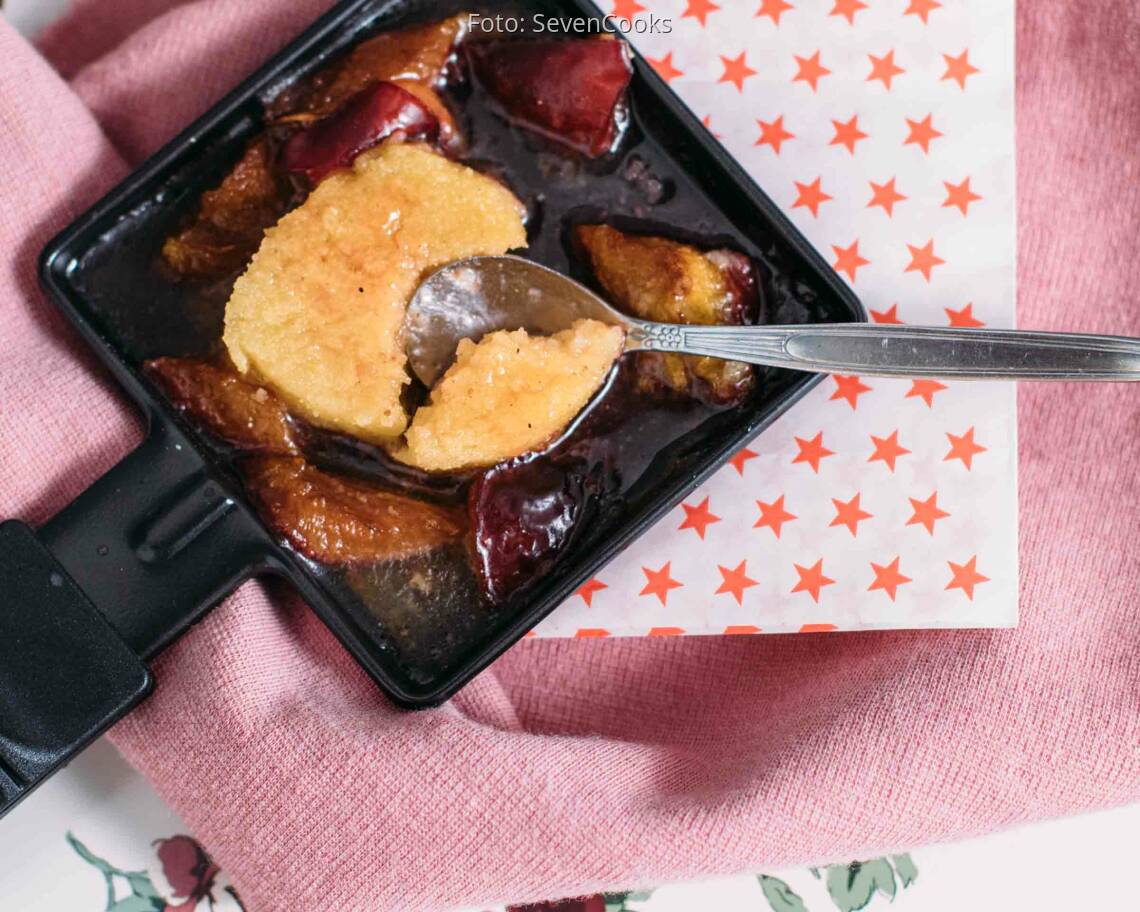 Vegetarisches Rezept: Grießküchlein-Zwetschgen-Pfännlein