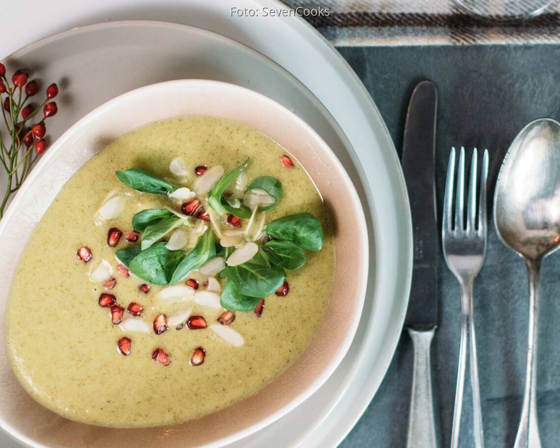 Vegetarisches Rezept: Grüne Petersilienwurzelsuppe 1