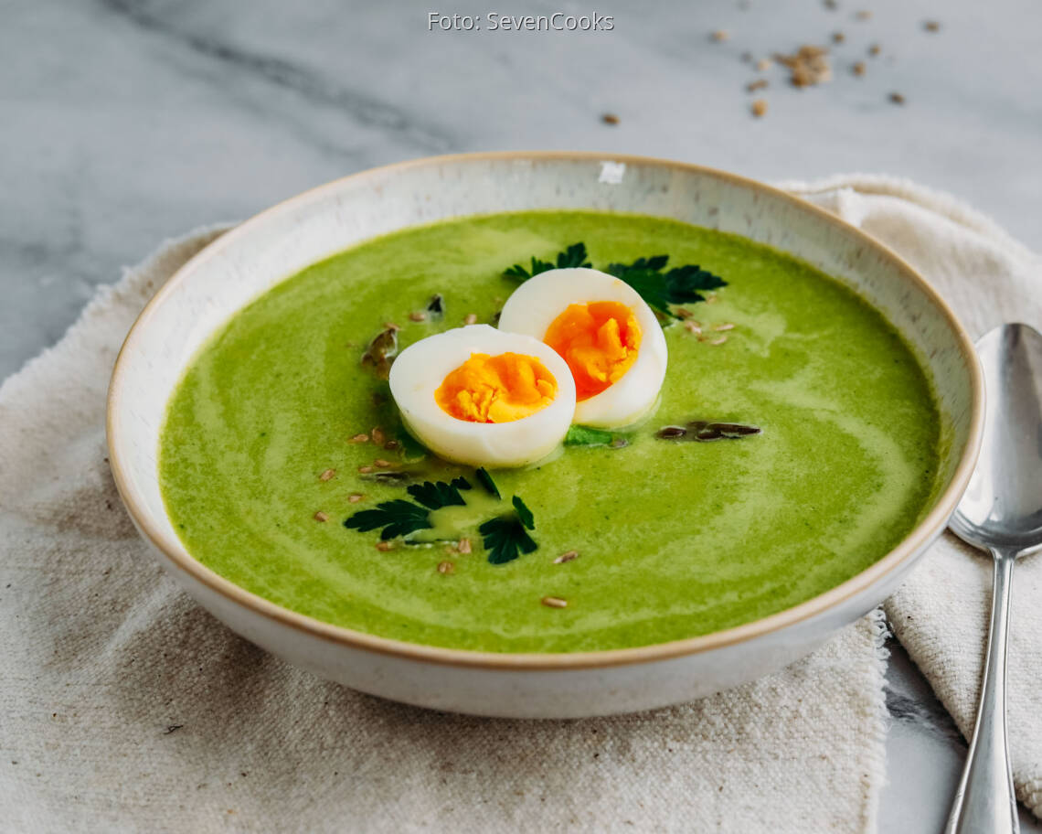 Vegetarisches Rezept: Grüne Spargelsuppe 3