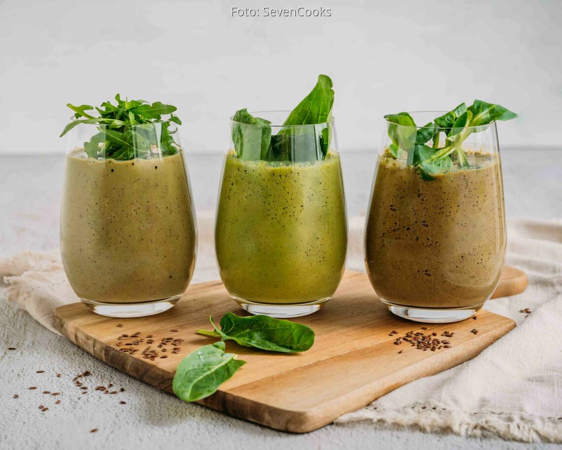 Vegetarisches Rezept: Grüner Fitness Smoothie