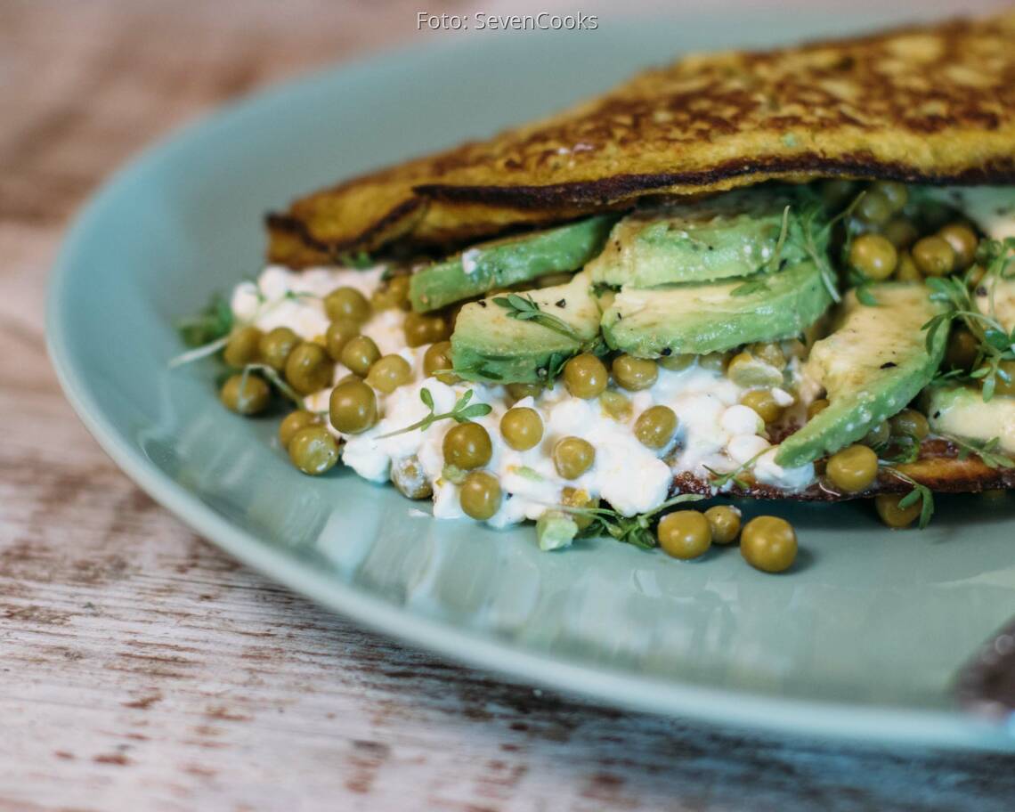 Vegetarisches Rezept: Grünes Frühstücksomlette_3