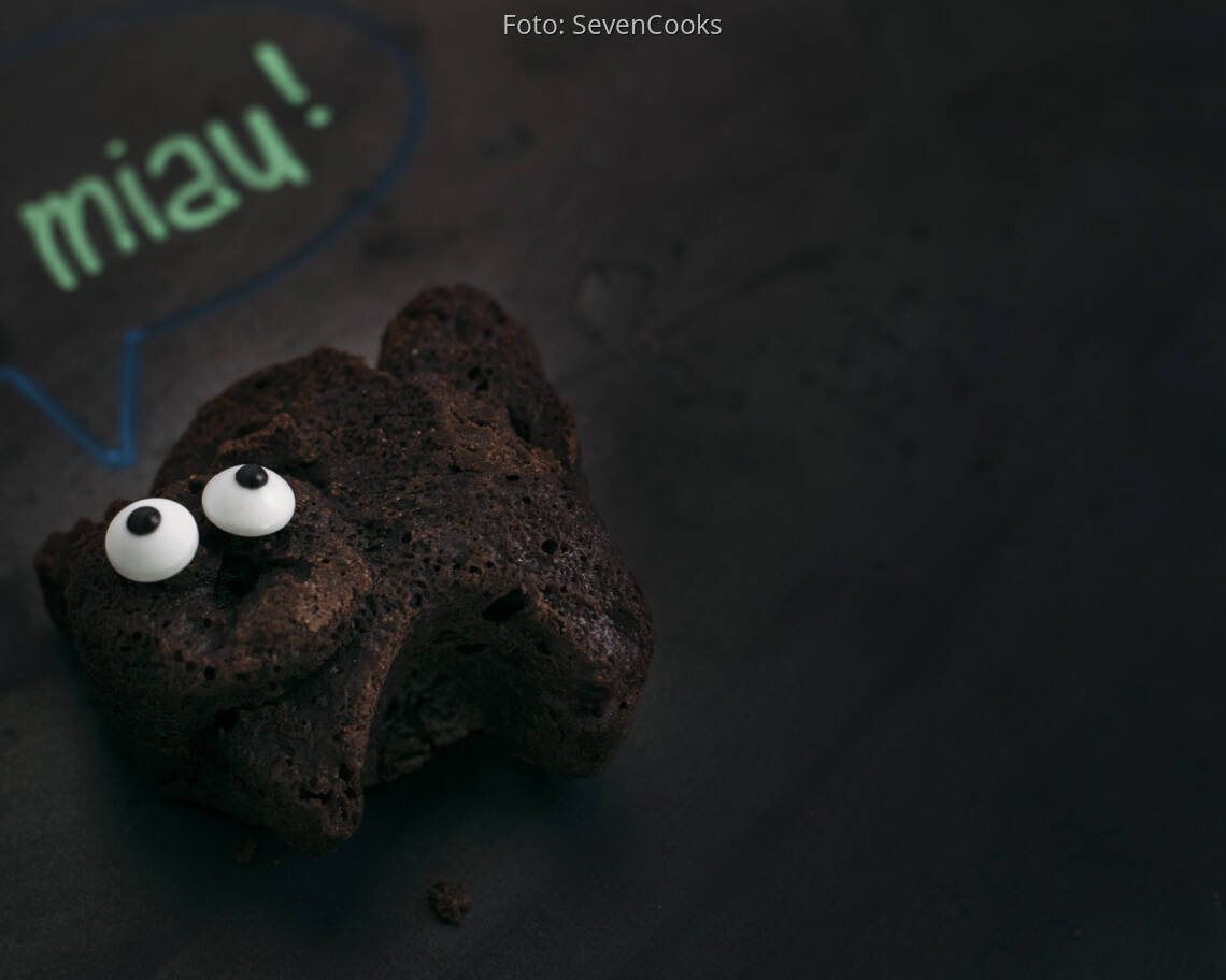 Vegetarisches Rezept: Gruselige Schokoküchlein