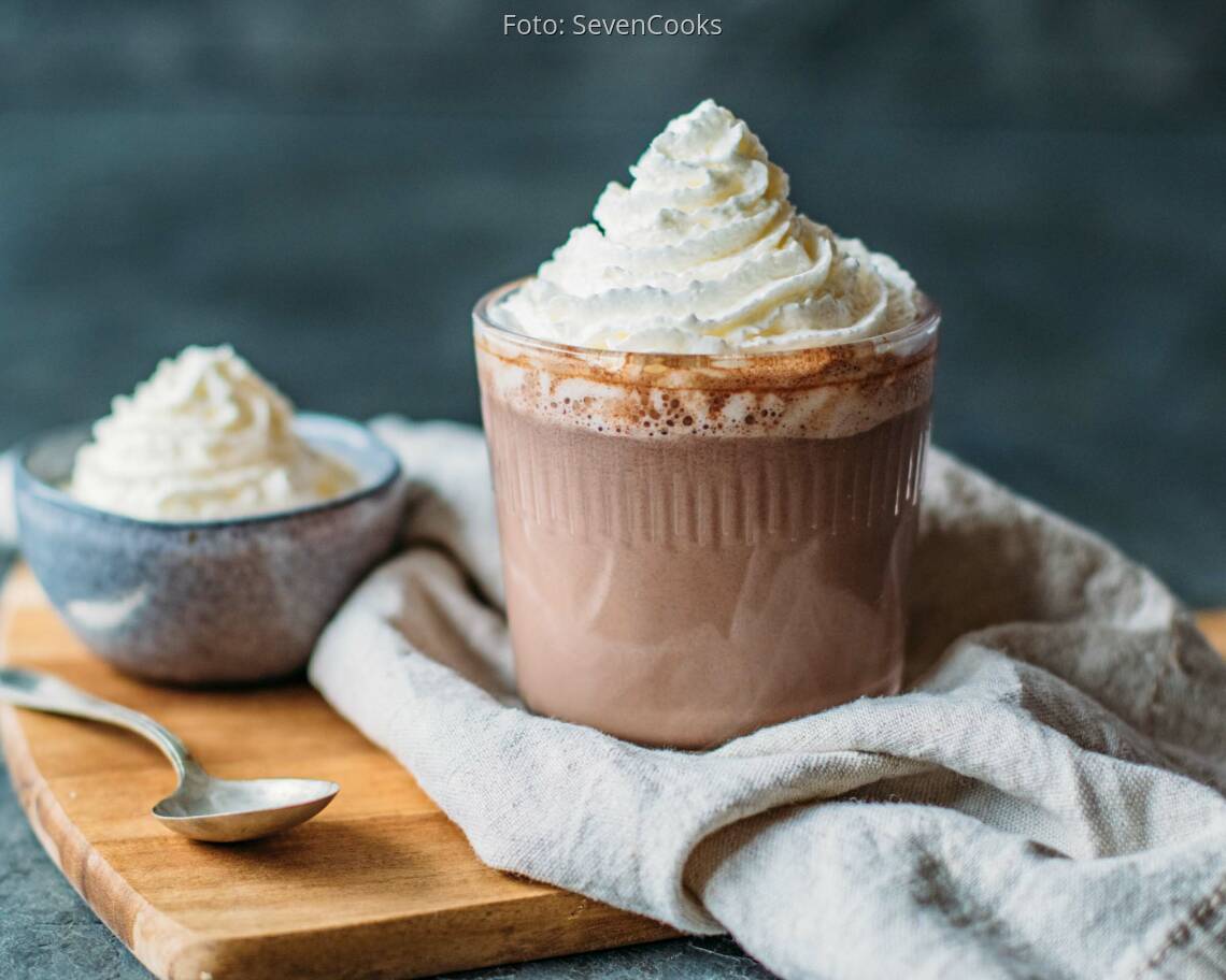 Vegetarisches Rezept: Heiße dunkle Schokolade