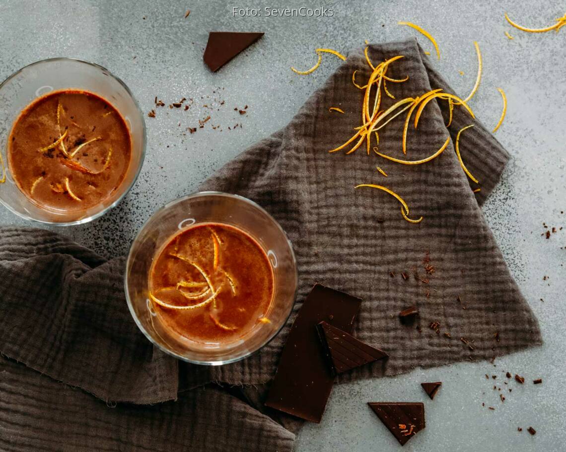 Vegetarisches Rezept: Heiße Schokolade mit Orangenlikör 3