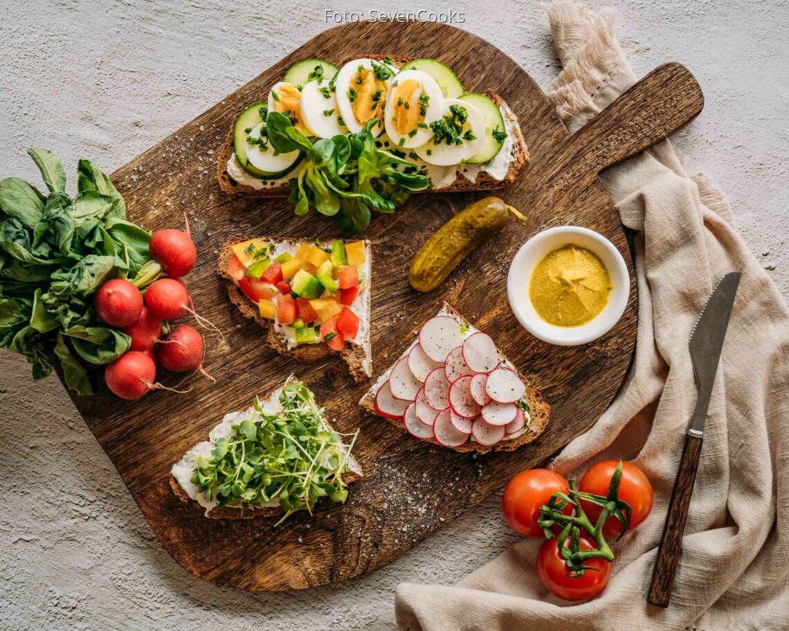 Vegetarisches Rezept: Herzhafte Brotzeit