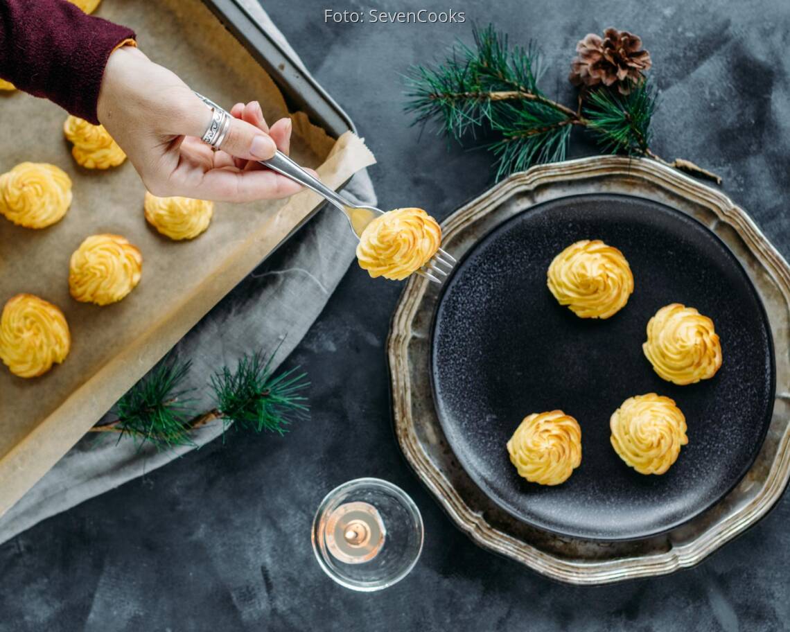 Vegetarisches Rezept: Herzoginkartoffeln 3