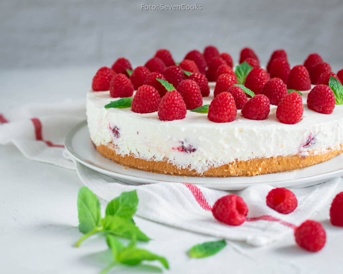 Vegetarisches Rezept: Himbeer-Joghurt-Torte 2