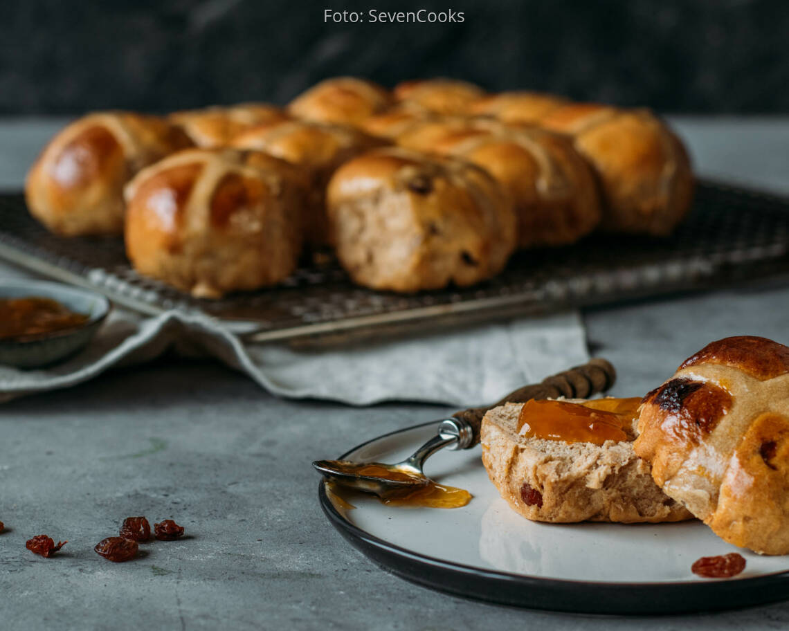 Vegetarisches Rezept: Hot Cross Buns 2