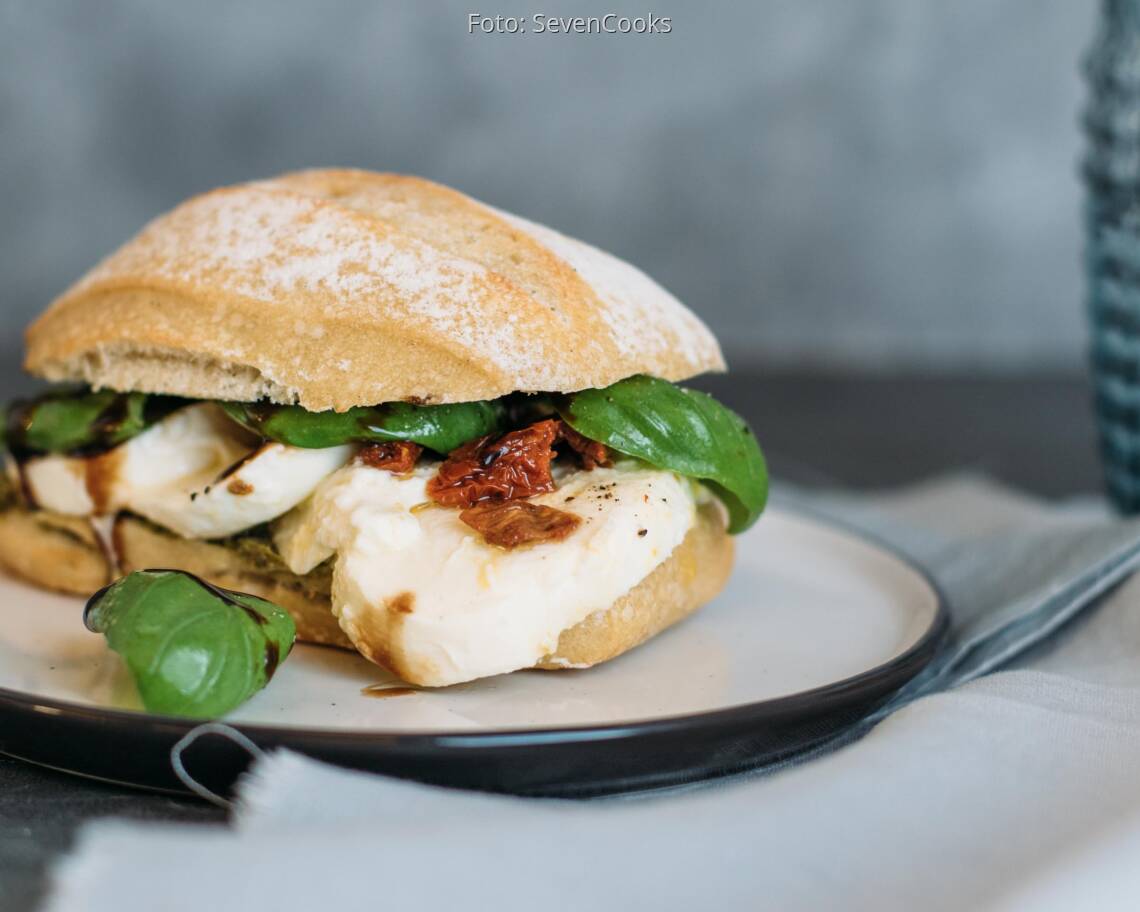 Vegetarisches Rezept: Italian-Caprese-Sandwich